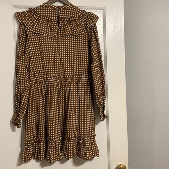 ✨ Anthropologie Penny Gingham Dress Sz M - Picture 4 of 6